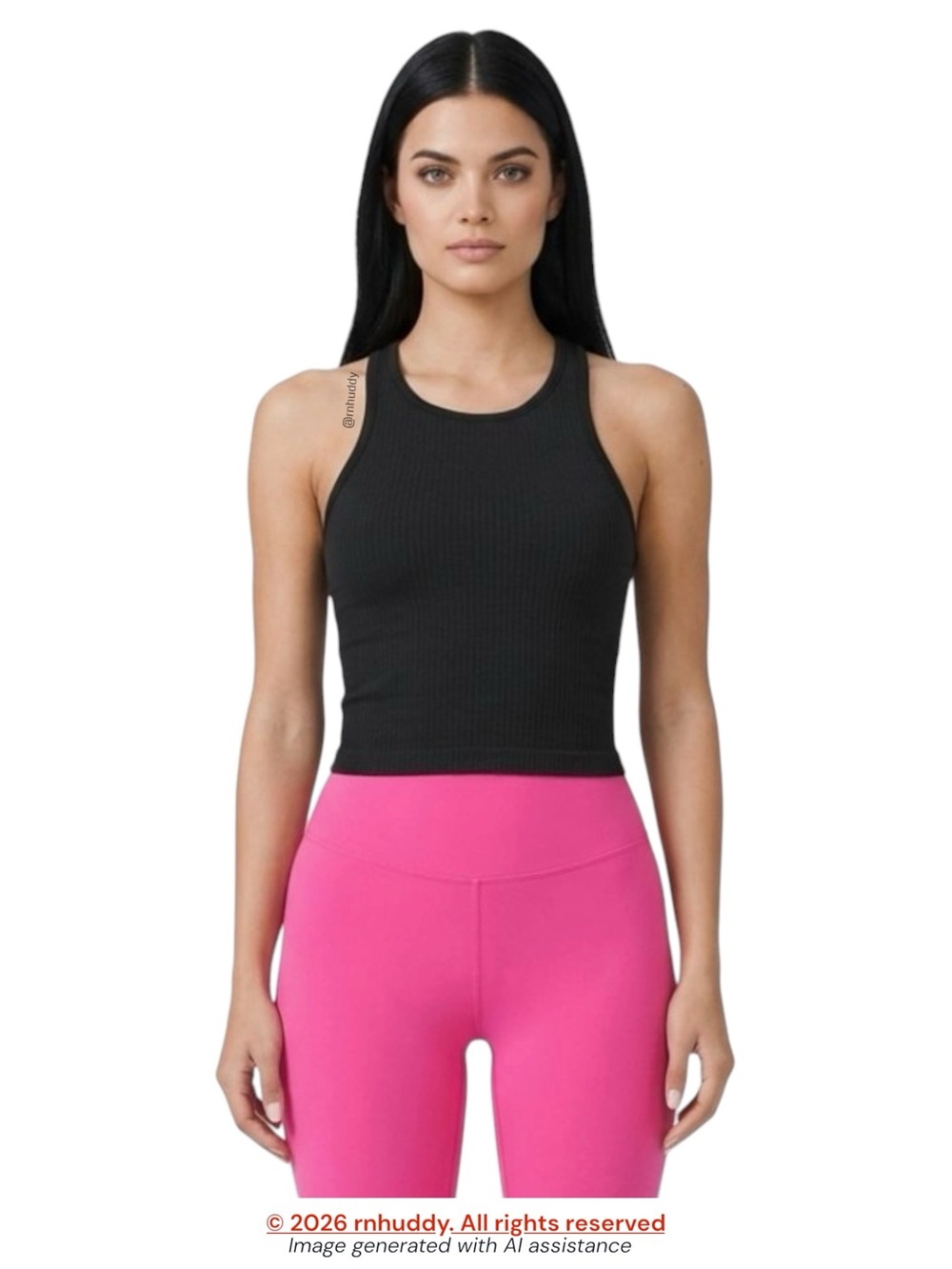 Lululemon size 6 black Ebb To Street Racerback Crop Tank